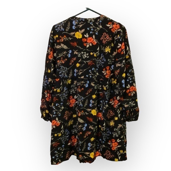 Old Navy Dress V-Neck LongSleeve Sundress Floral XL Cottagecore Whimsigoth - Picture 2 of 14